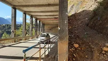 Continuous landslides reported at open tunnel on Gangotri Highway